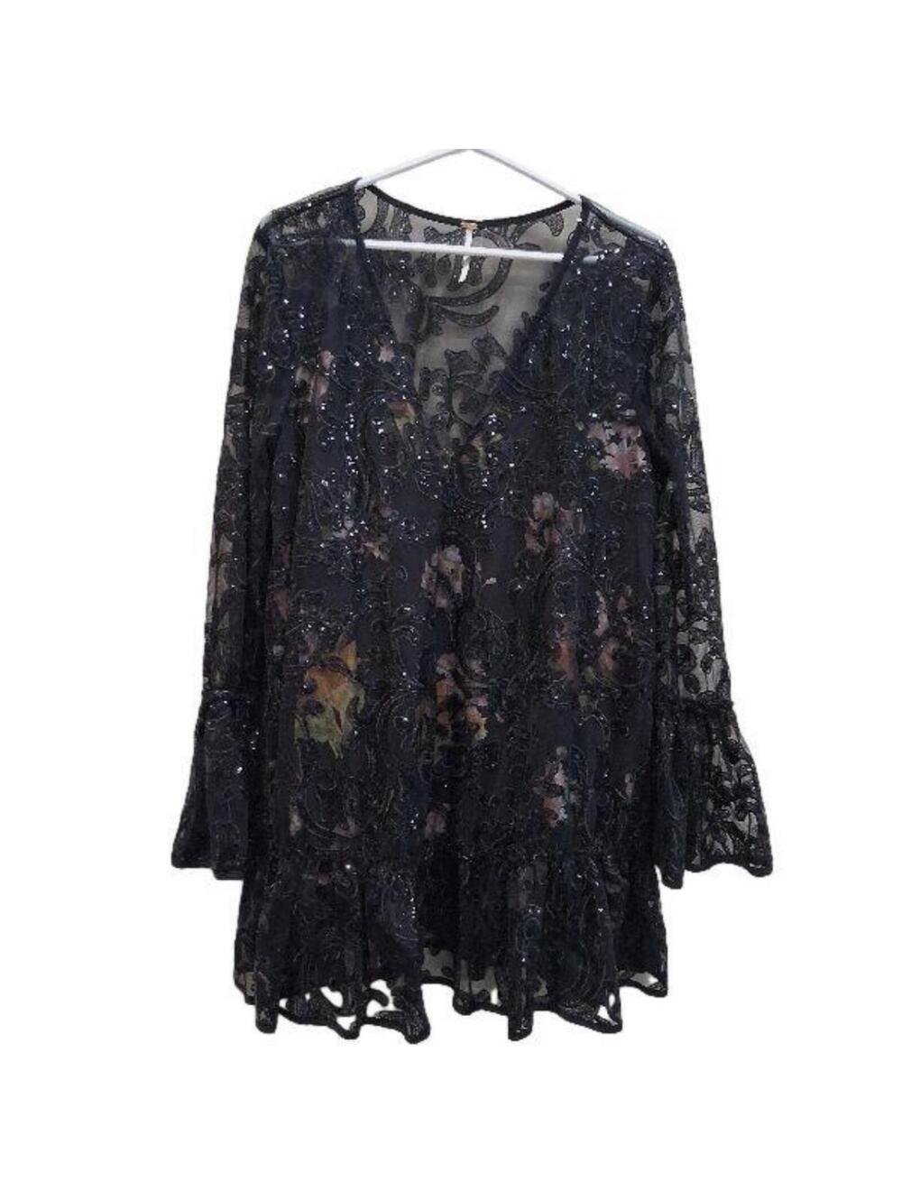 NWOT Free People Falling Flowers Frock Mini Dress size S - Picture 4 of 9